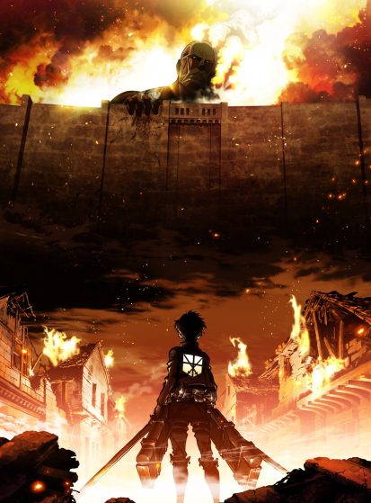 بوستر أنمي Attack On Titan Season 1 - أنمي - تقييم 9.7/10 - مسلسل مترجم مجاناً