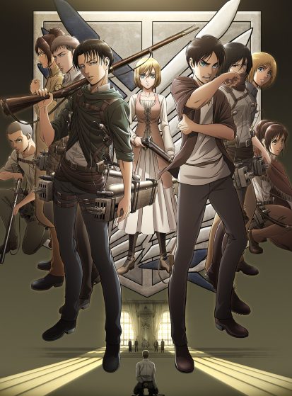 بوستر أنمي Attack on Titan – Season 3 Part 1  - أنمي - تقييم 9.5/10 - مسلسل مترجم مجاناً