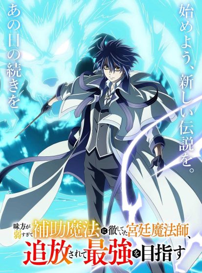 مشاهدة انمي Mikata ga Yowasugite Hojo Mahou ni Tesshiteita Kyuutei Mahoushi, Tsuihou sarete Saikyou wo Mezashimasu مترجم - Otanyuu